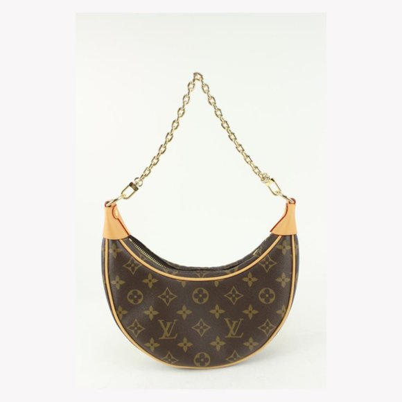 Louis Vuitton Rare Monogram Loop Chain Hobo Crossbody Croissant Bag 1118lv34 - Picture 11 of 12